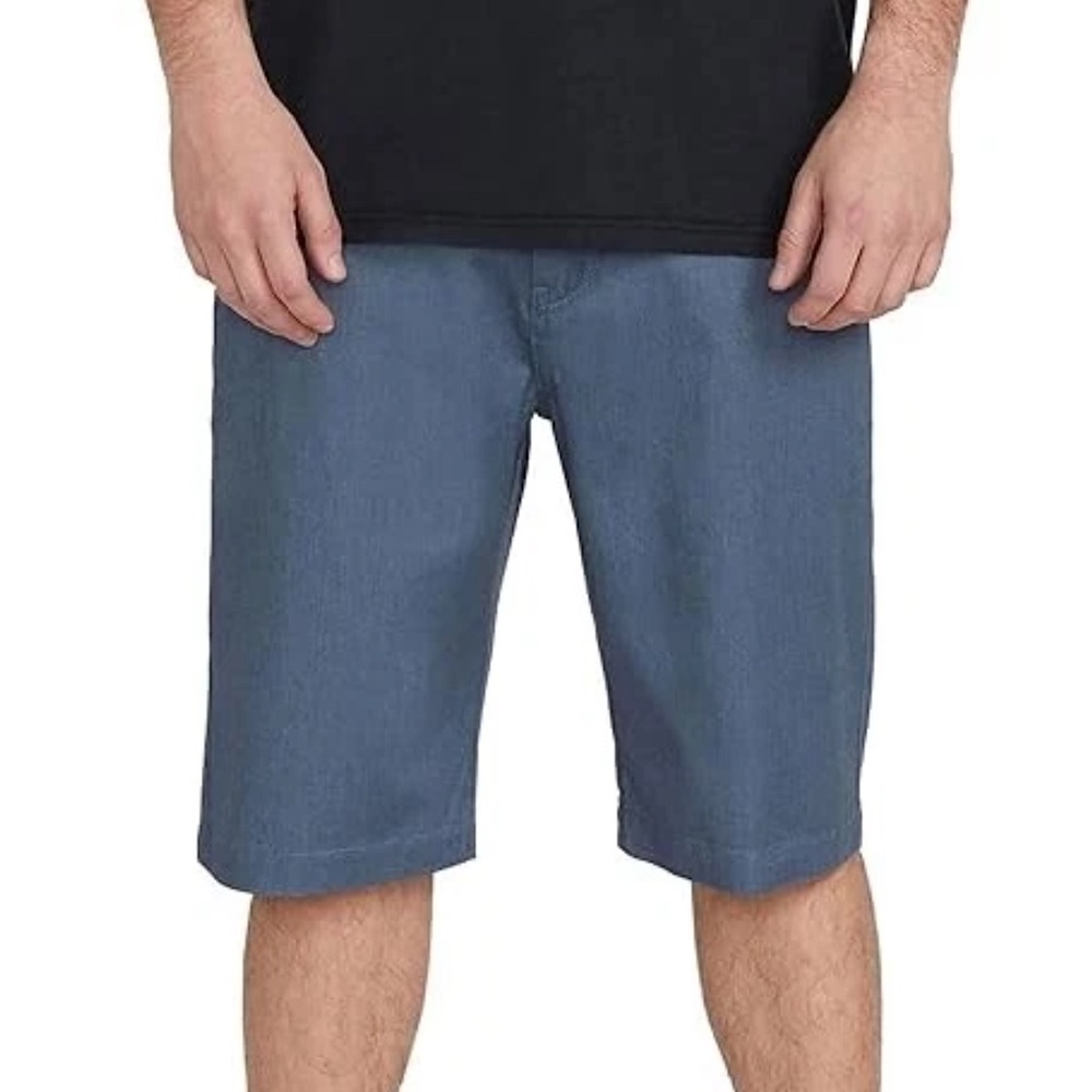 Volcom VMonty Men’s Modern Fit Skater Shorts Blue Size 30
